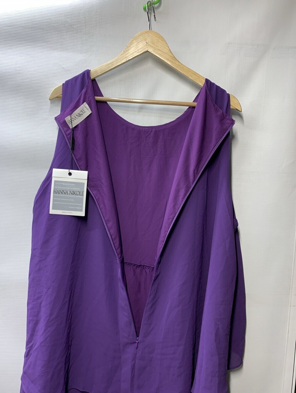 Hanna Nikole Women's Plus Size Guest Dress with Jacket 2 Piece Size 20W Purple - Picture 5 of 10